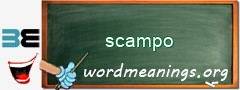 WordMeaning blackboard for scampo